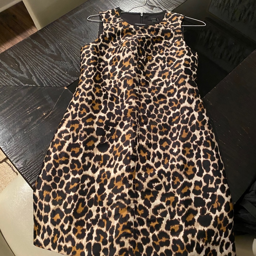 J Crew Women’s Cheetah Shift Dress, Size 2